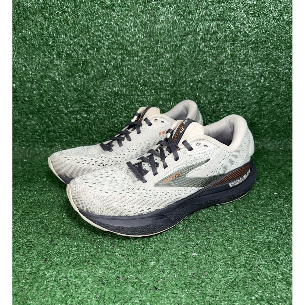 Brooks Womens Size 8 Adrenaline GTS 24 Grey Running Shoes Comfort Gym Sneakers - Picture 3 of 11